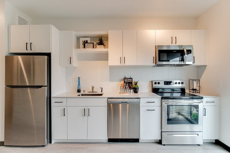 an apartment kitchen